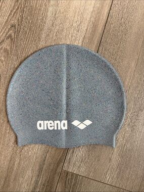 Arena Speckled Gray Swim Cap - Silicone